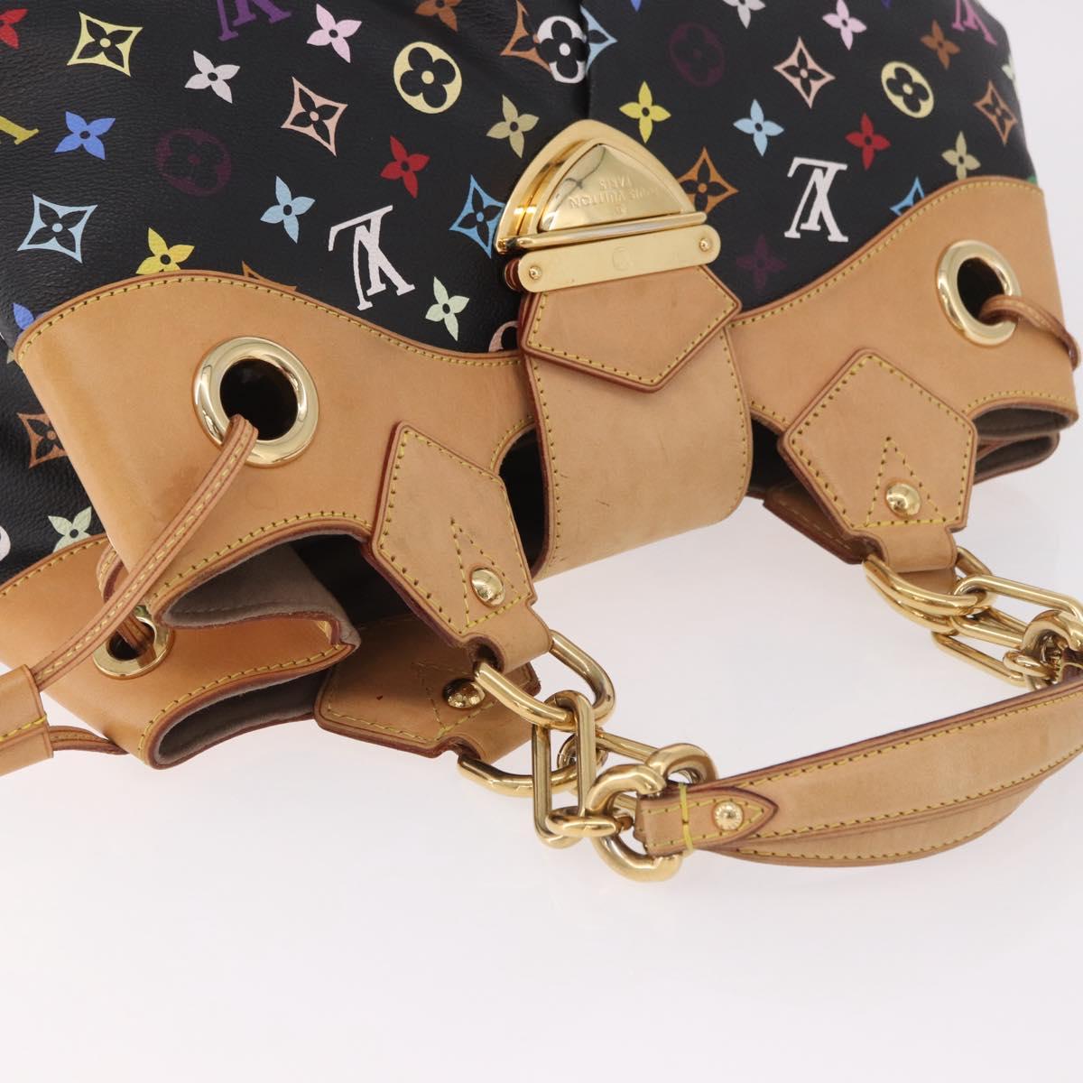 LOUIS VUITTON Monogram Multicolor Ursula Tote Bag Black M40124 LV Auth ka5202V