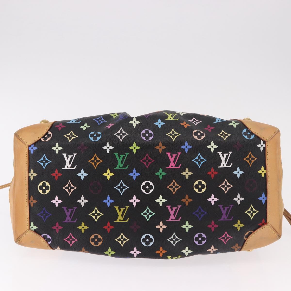 LOUIS VUITTON Monogram Multicolor Ursula Tote Bag Black M40124 LV Auth ka5202V