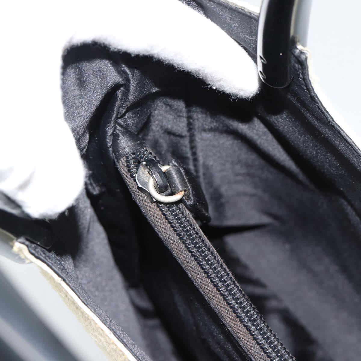 PRADA Hand Bag Harako Leather Beige Auth ka5203