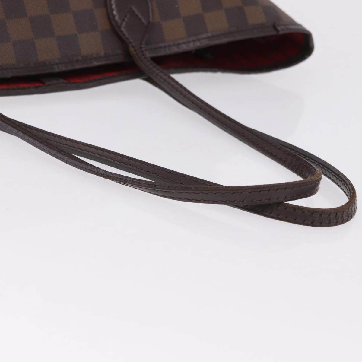 LOUIS VUITTON Damier Ebene Neverfull MM Tote Bag N51105 LV Auth ka5208