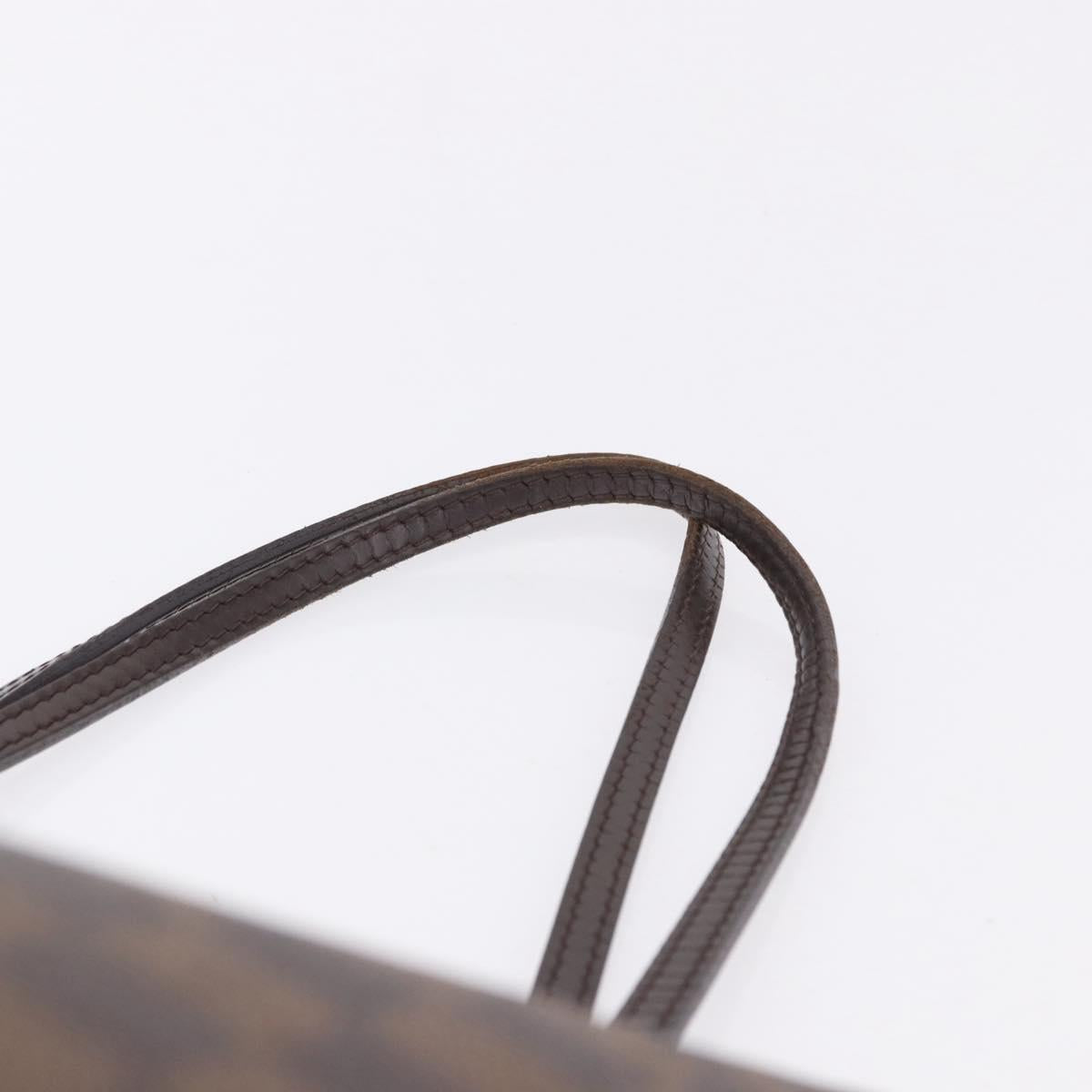 LOUIS VUITTON Damier Ebene Neverfull MM Tote Bag N51105 LV Auth ka5208