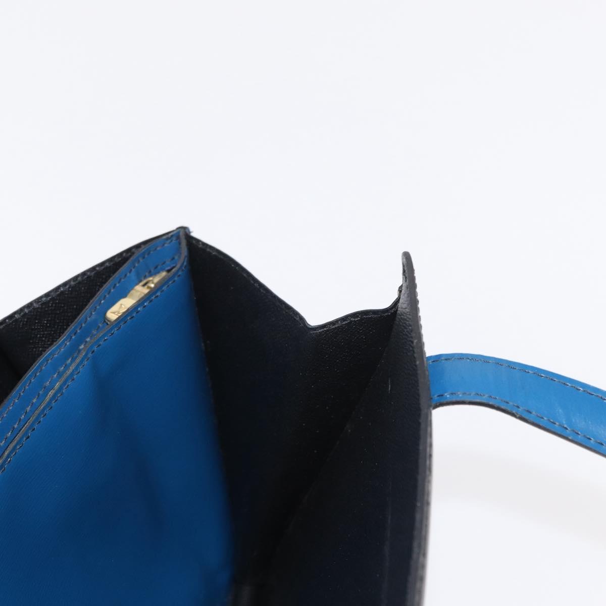LOUIS VUITTON Epi Bicolor Varenne Hand Bag Black Blue M52385 LV Auth ka521