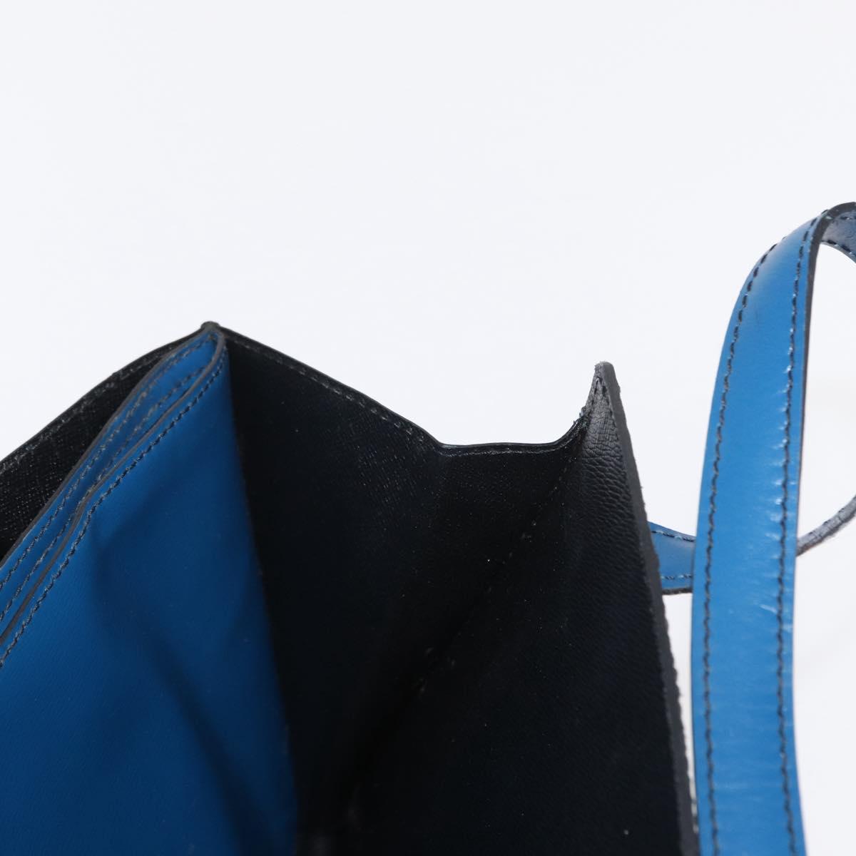 LOUIS VUITTON Epi Bicolor Varenne Hand Bag Black Blue M52385 LV Auth ka521