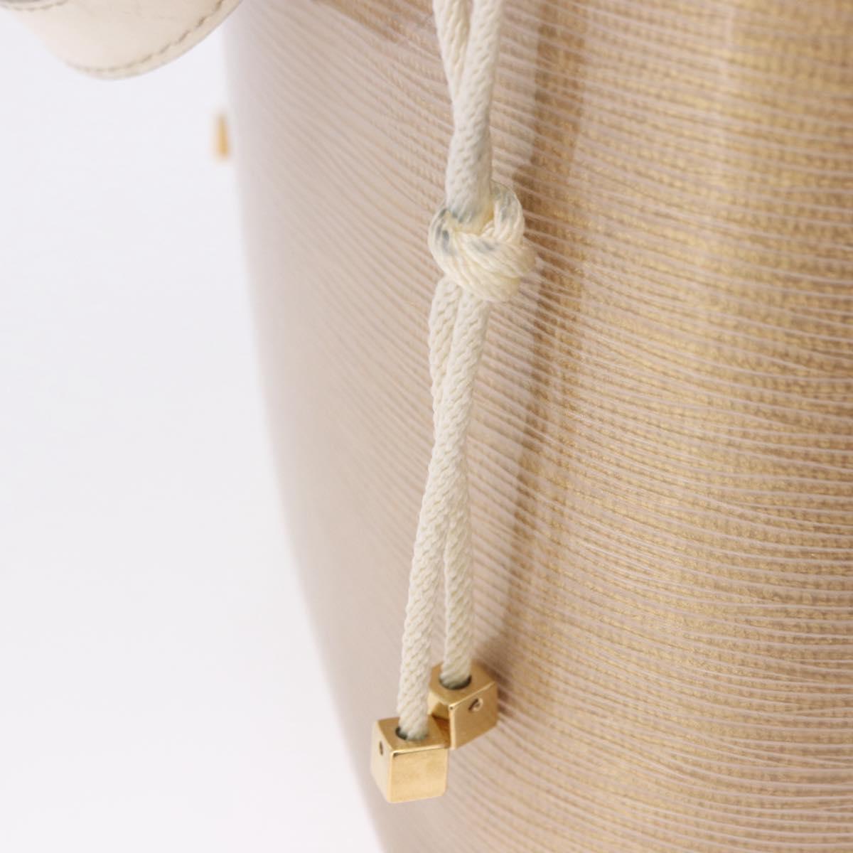 LOUIS VUITTON Epi Plage Mini lagoon Bay Hand Bag Beige Sabre M92473 Auth ka5211