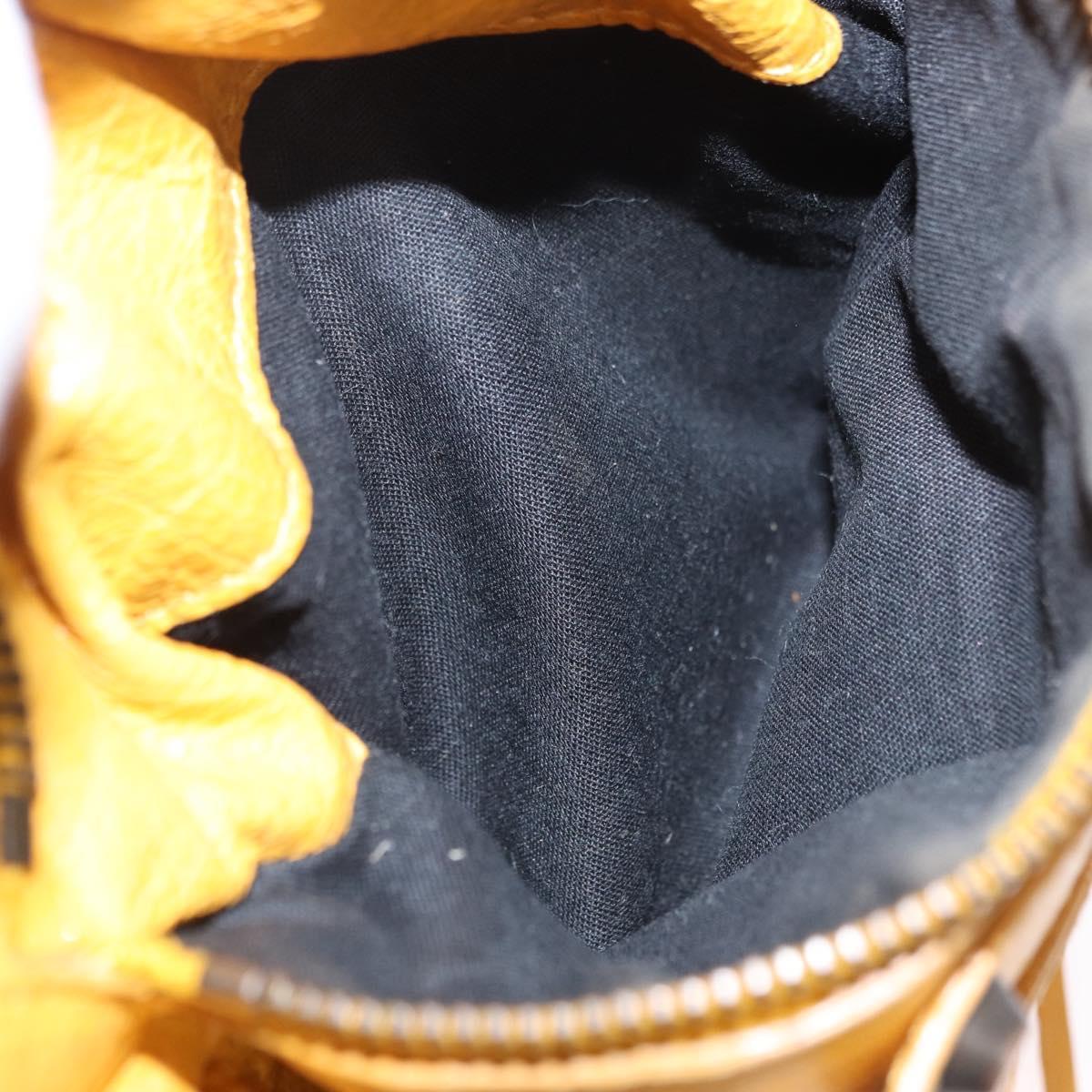BALENCIAGA Classic Vero Hand Bag Leather 2way Yellow 235216 Auth ka5212A