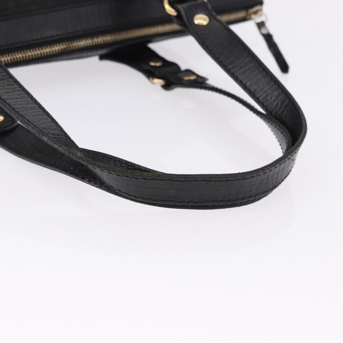 FENDI Zucchino Canvas Tote Bag Black Gold Auth ka5213