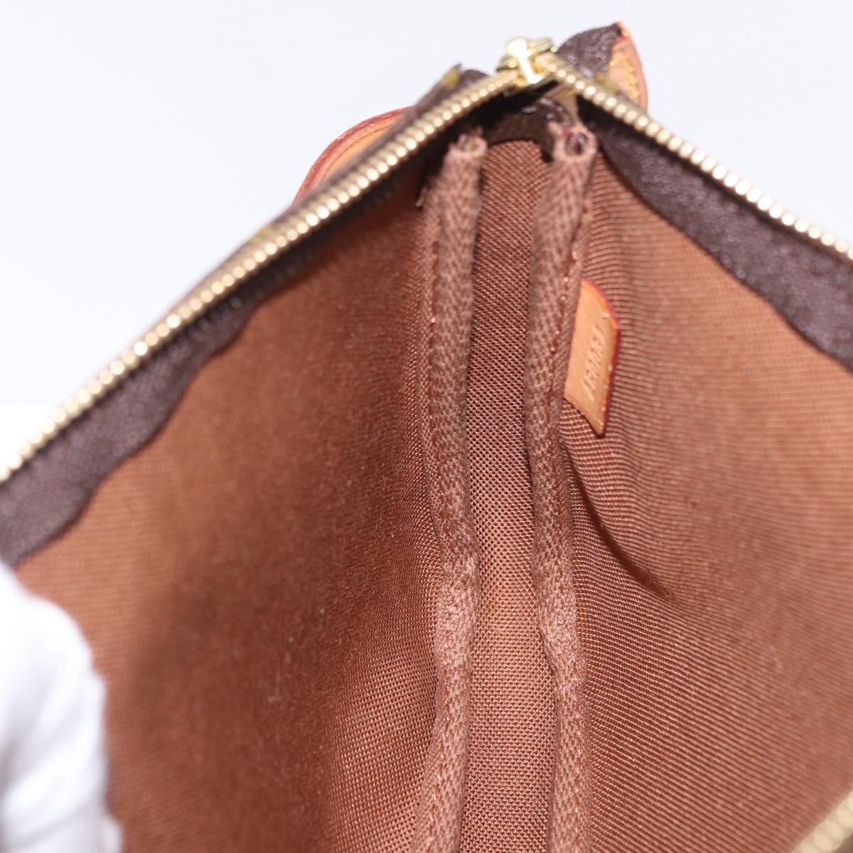 LOUIS VUITTON Monogram Graffiti Pochette Pouch Khaki M92191 LV Auth ka5218V