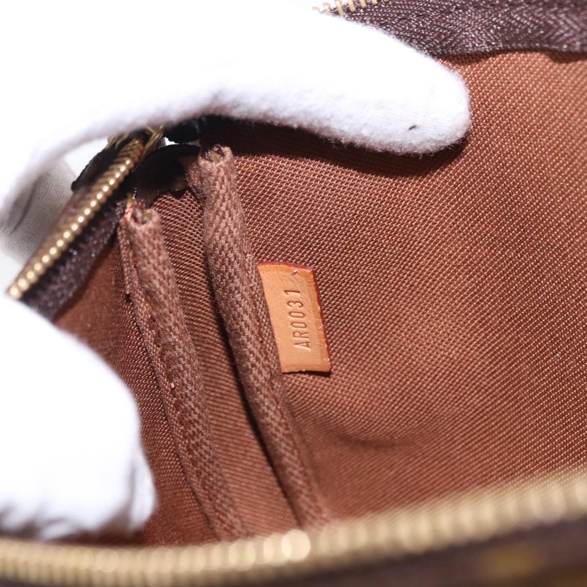 LOUIS VUITTON Monogram Graffiti Pochette Pouch Khaki M92191 LV Auth ka5218V