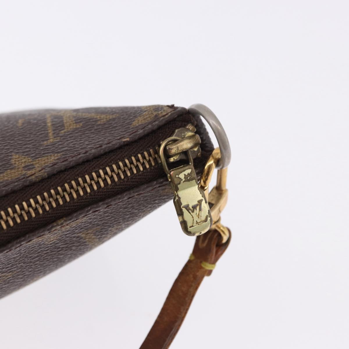 LOUIS VUITTON Monogram Pochette Accessoires Pouch M51980 LV Auth ka5219