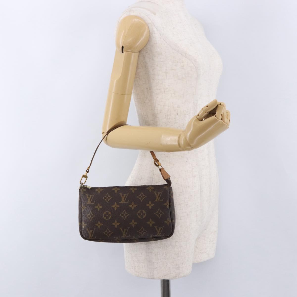LOUIS VUITTON Monogram Pochette Accessoires Pouch M51980 LV Auth ka5219
