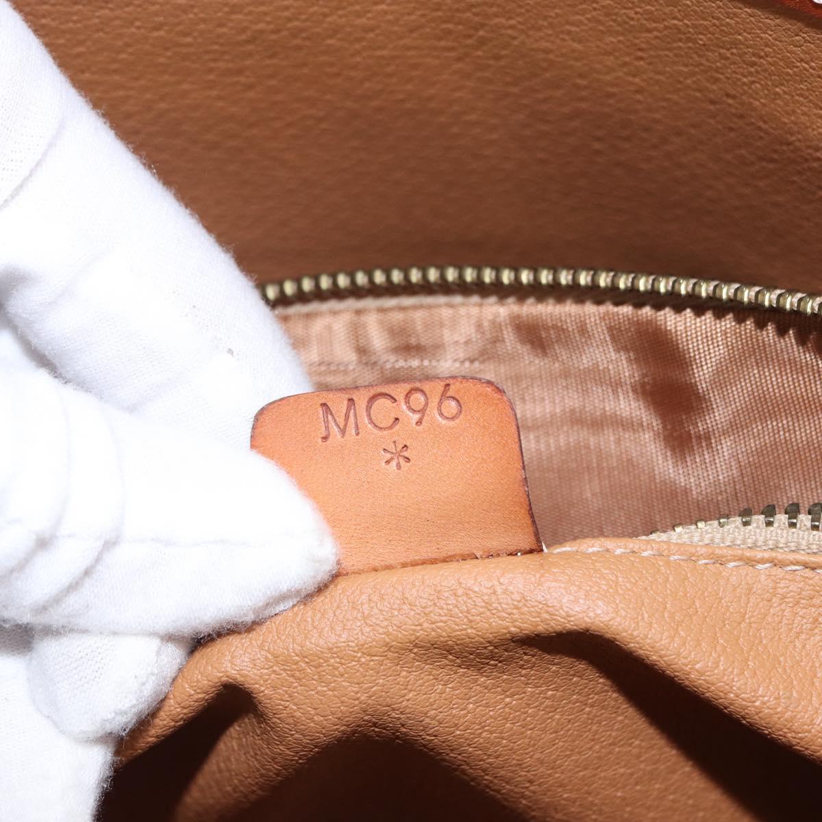 CELINE Macadam Canvas Shoulder Bag PVC Leather Brown Gold Auth ka5224A