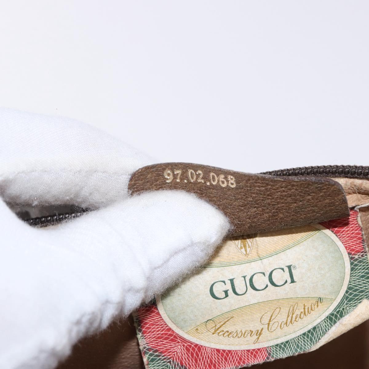 GUCCI GG Supreme Shoulder Bag PVC Beige Gold 97 02 068 Auth ka5227