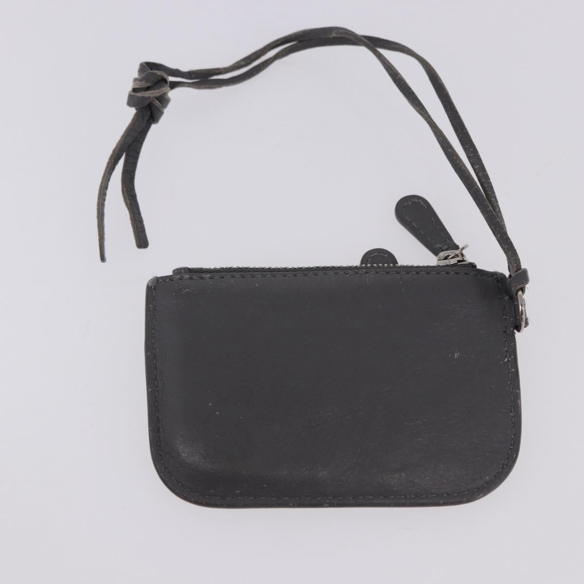 BALENCIAGA Le Cagole Shoulder Bag Leather 2way Gray Silver 719082 Auth ka5229A