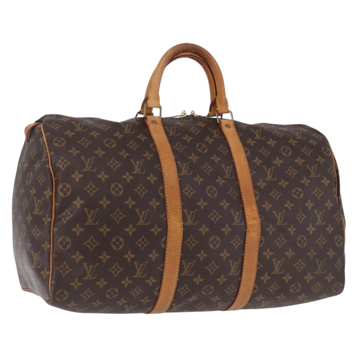LOUIS VUITTON Monogram Keepall 50 Boston Bag M41426 LV Auth ka5233