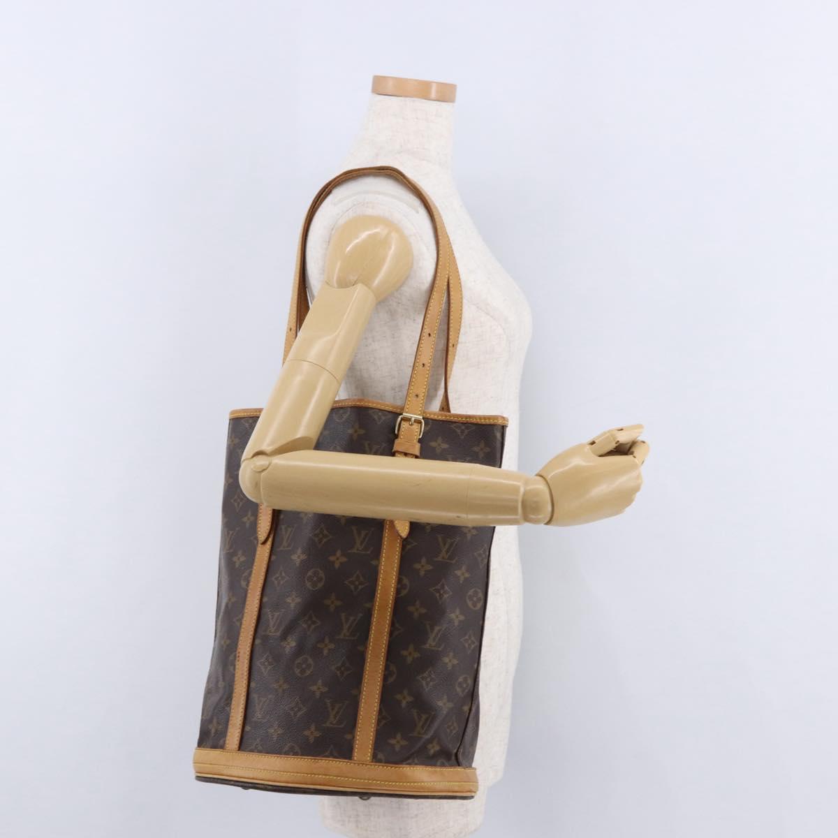 LOUIS VUITTON Monogram Bucket GM Shoulder Bag M42236 LV Auth ka5234