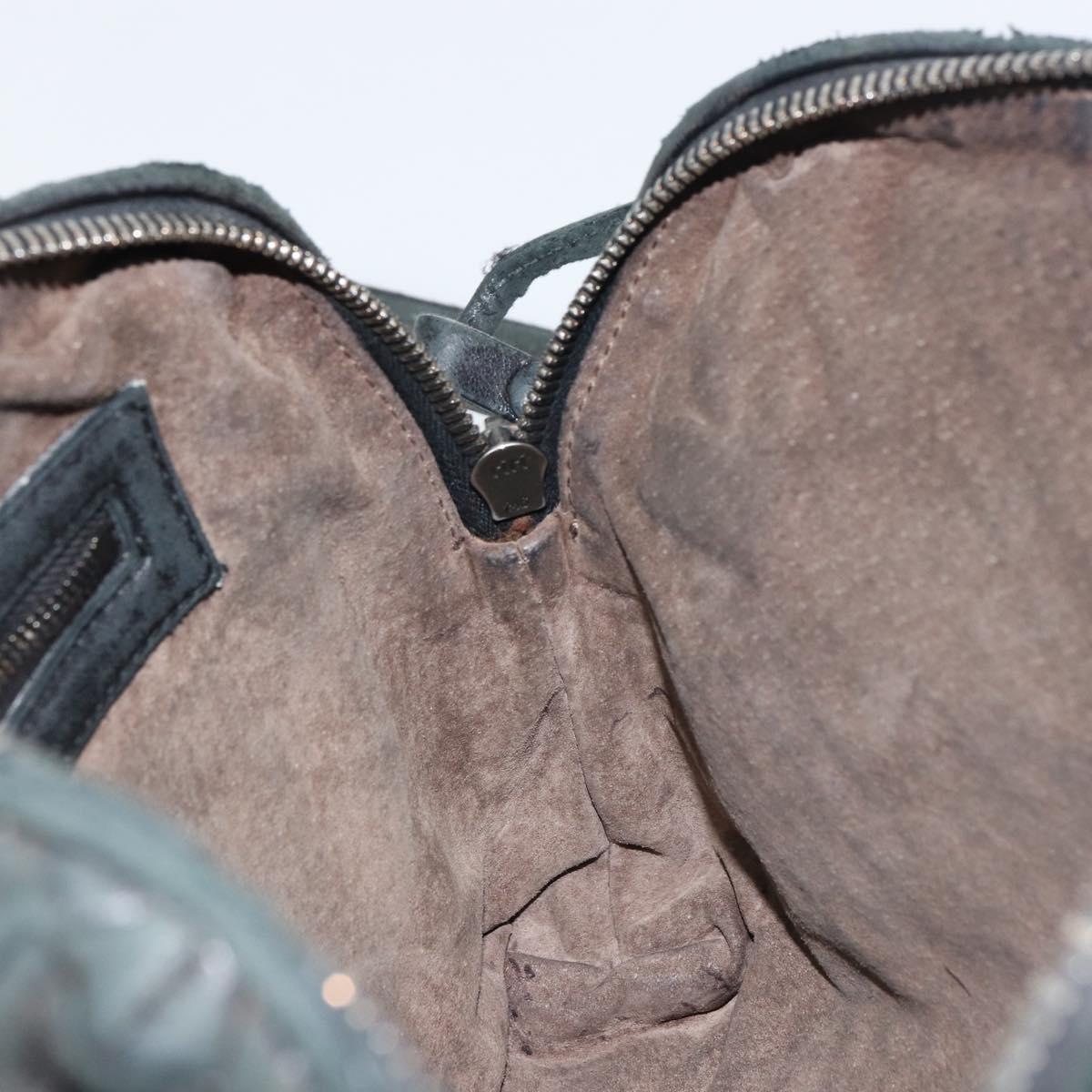 BOTTEGA VENETA INTRECCIATO Shoulder Bag Leather Black Auth ka524