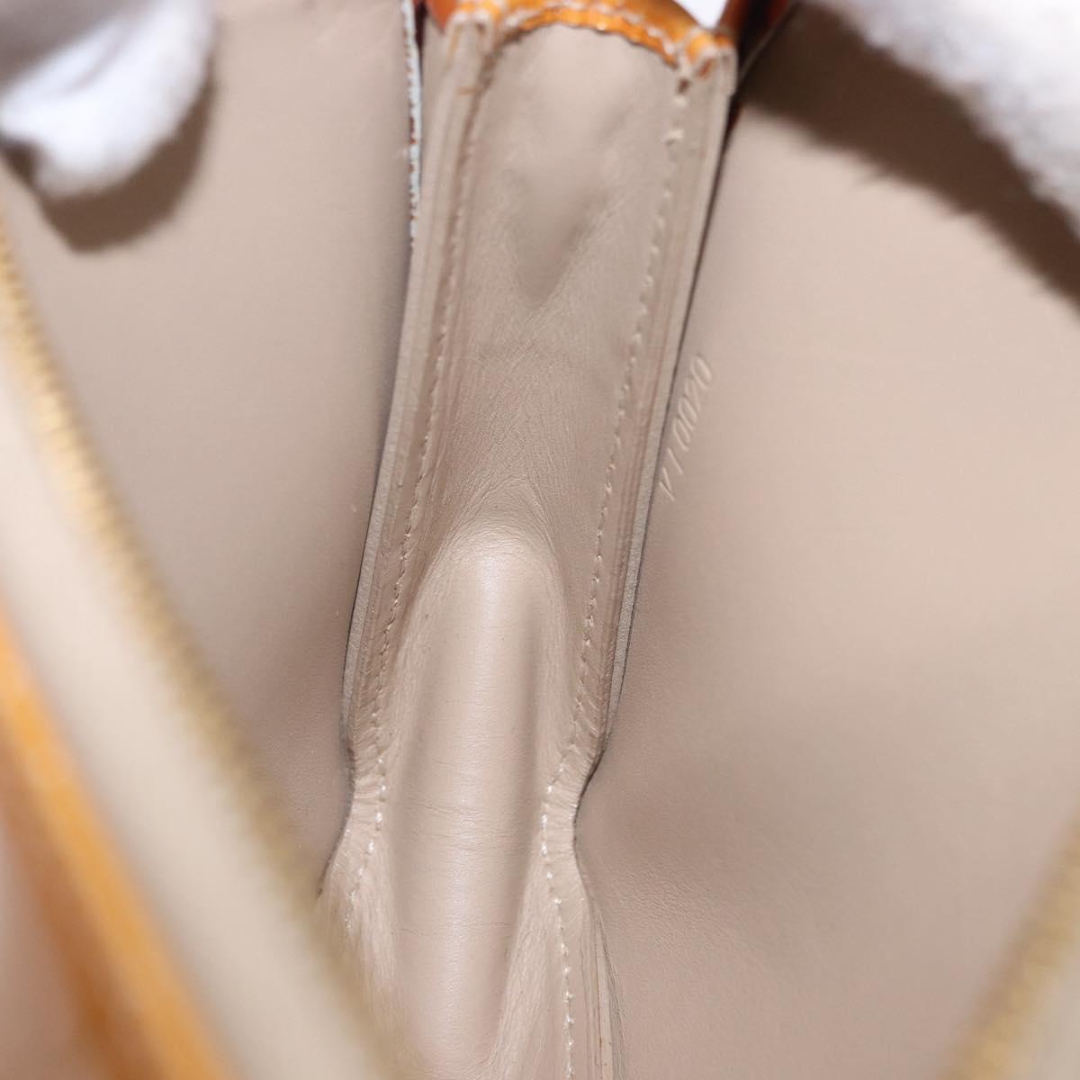 LOUIS VUITTON Monogram Vernis Lexington Pouch Beige M91010 LV Auth ka5244A