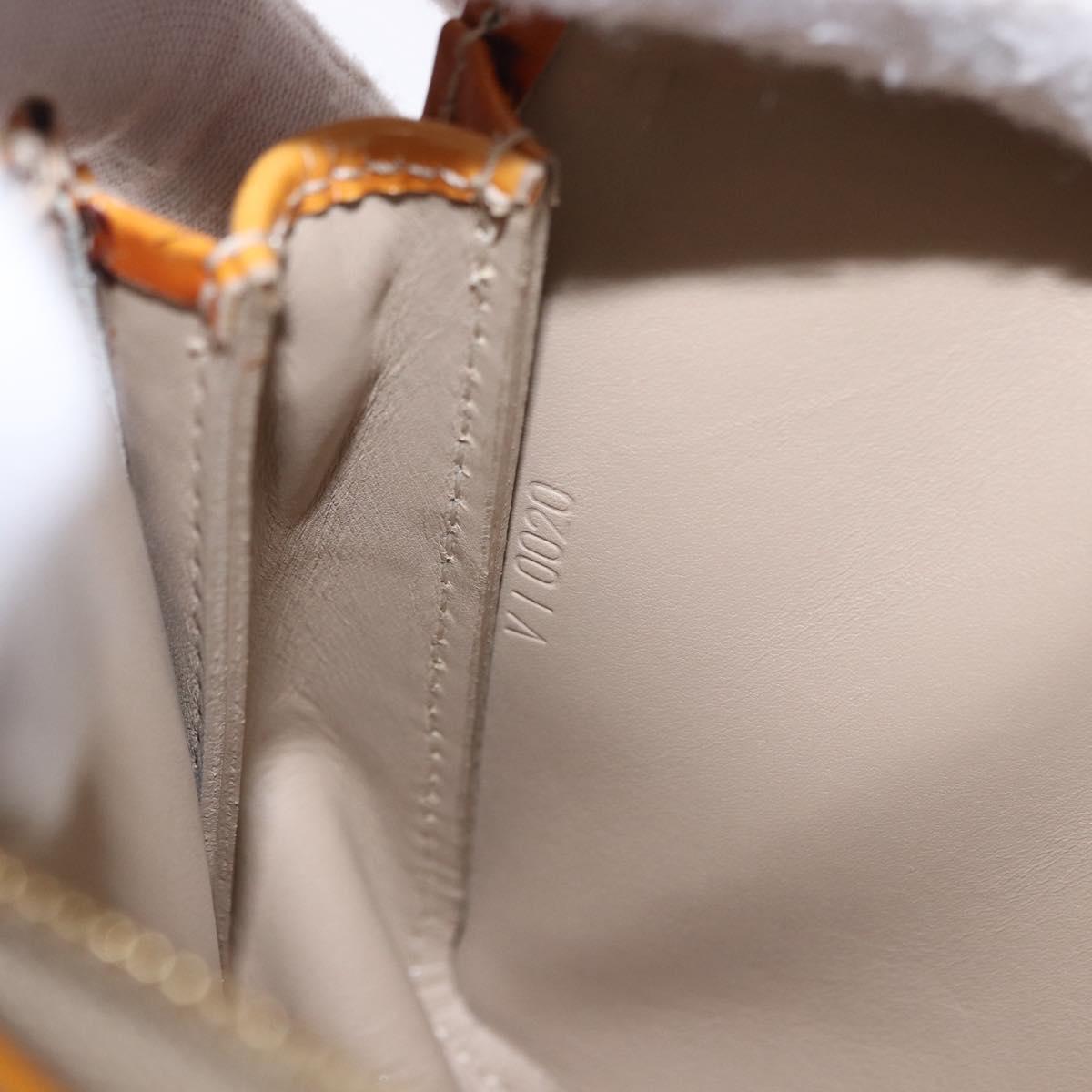 LOUIS VUITTON Monogram Vernis Lexington Pouch Beige M91010 LV Auth ka5244A