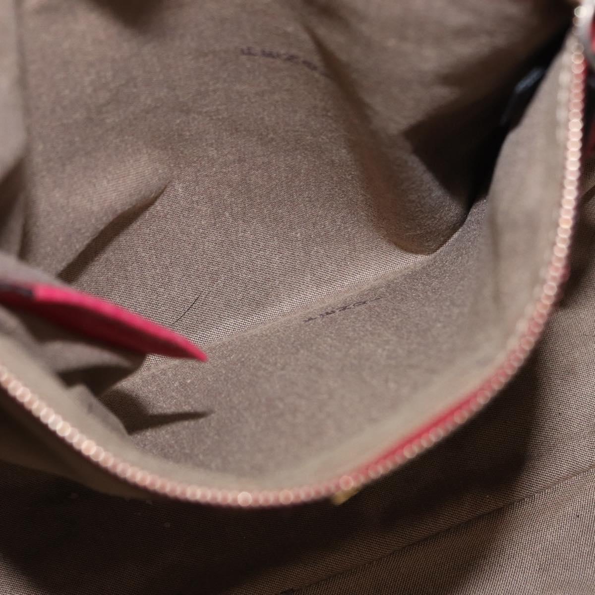 FENDI Zucchino Canvas Tote Bag Beige Gold Auth ka5251