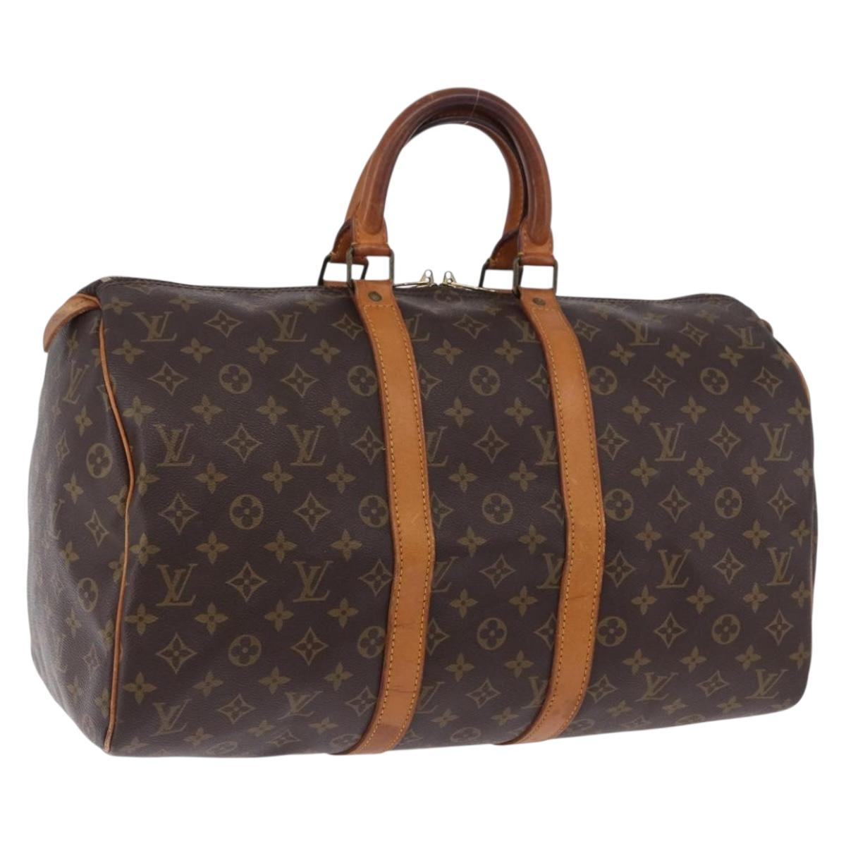 LOUIS VUITTON Monogram Keepall 45 Boston Bag M41428 LV Auth ka5254A