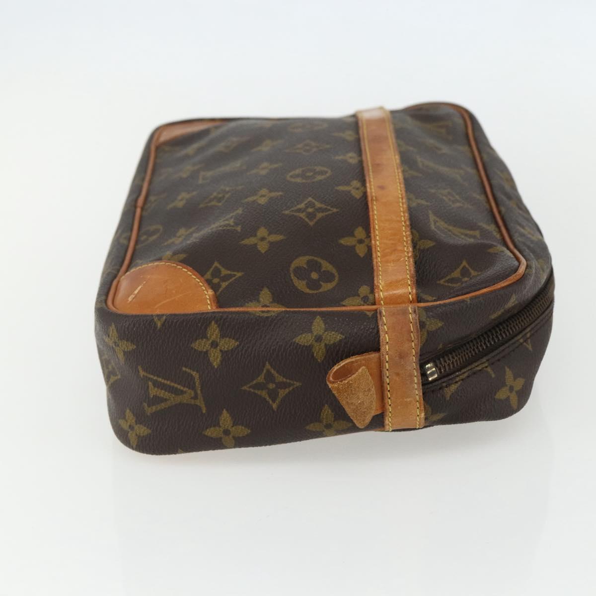 LOUIS VUITTON Monogram Compiegne 28 Clutch Bag M51845 LV Auth ka526