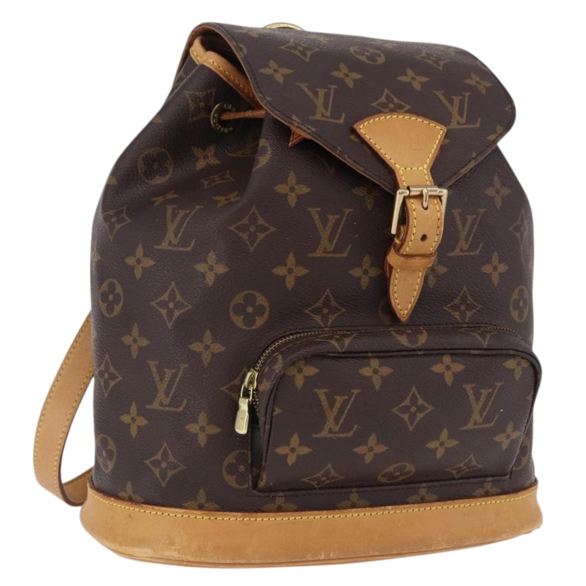LOUIS VUITTON Monogram Montsouris MM Backpack M51136 LV Auth ka5260