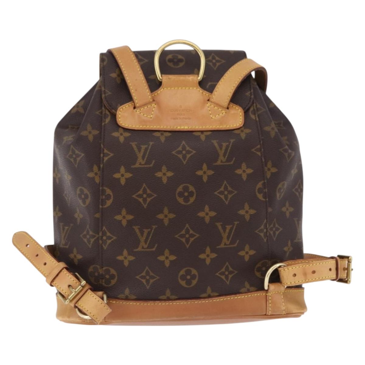 LOUIS VUITTON Monogram Montsouris MM Backpack M51136 LV Auth ka5260
