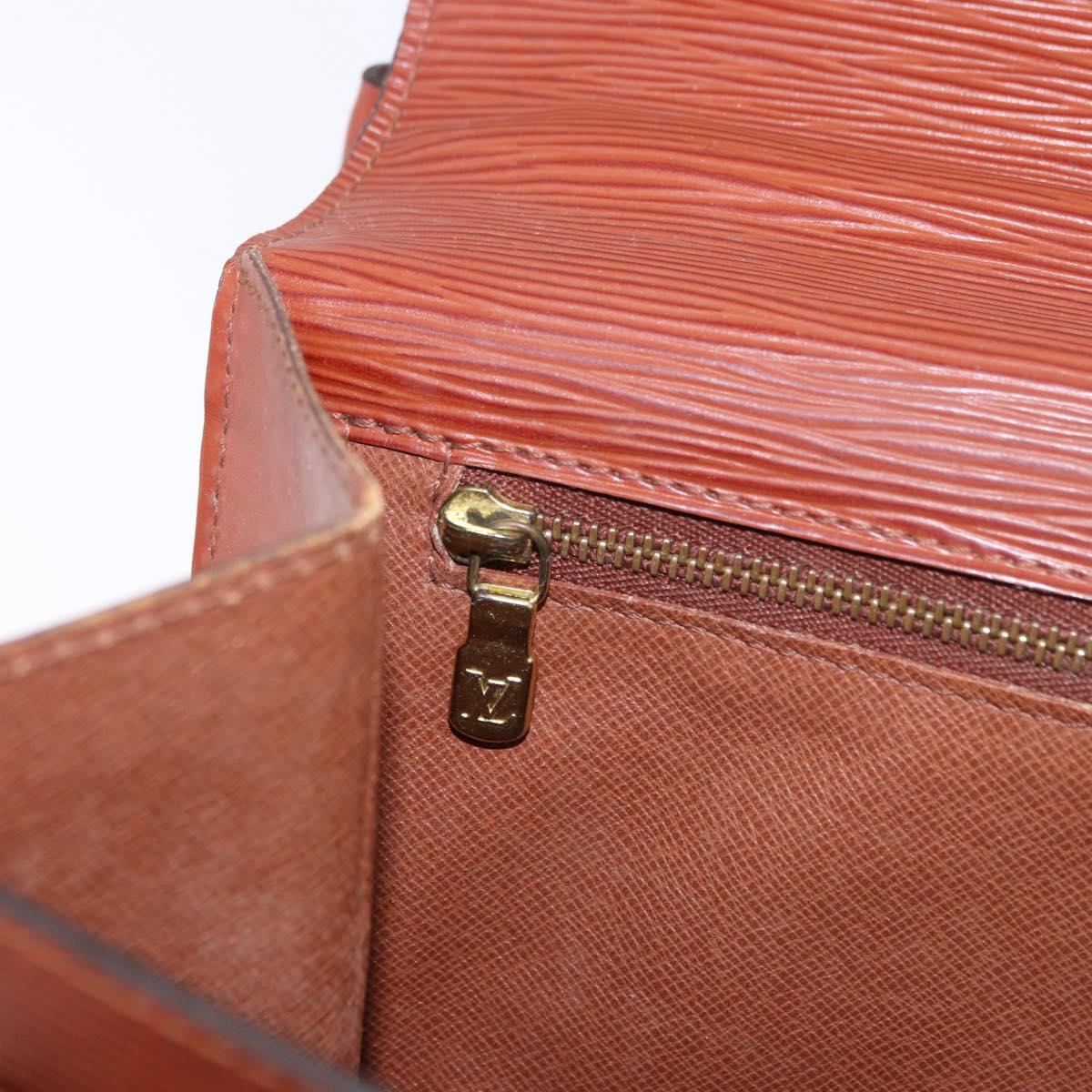 LOUIS VUITTON Epi Monceau 28 Hand Bag Brown M52123 LV Auth ka5261