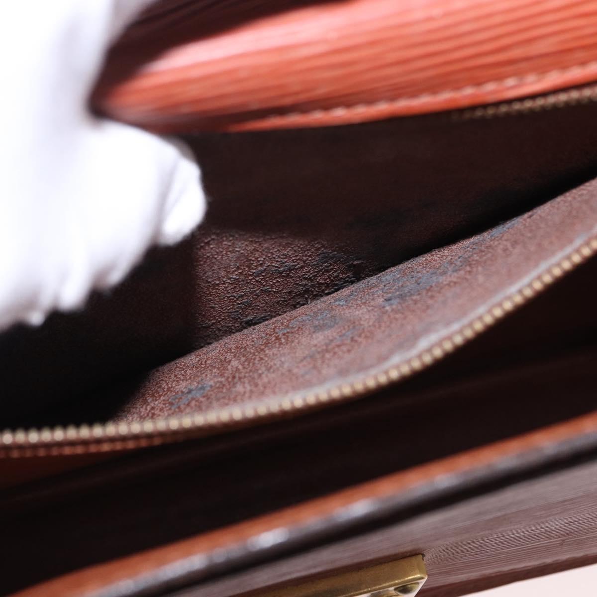 LOUIS VUITTON Epi Monceau 28 Hand Bag Brown M52123 LV Auth ka5261