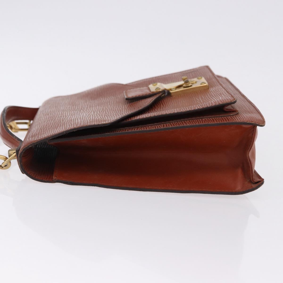 LOUIS VUITTON Epi Monceau 28 Hand Bag Brown M52123 LV Auth ka5261