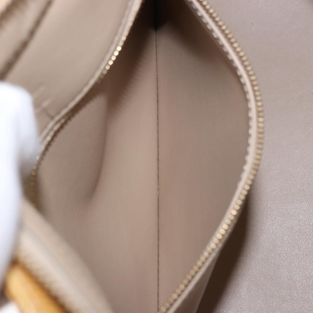 LOUIS VUITTON Monogram Vernis Houston Hand Bag Beige M91004 LV Auth ka5263