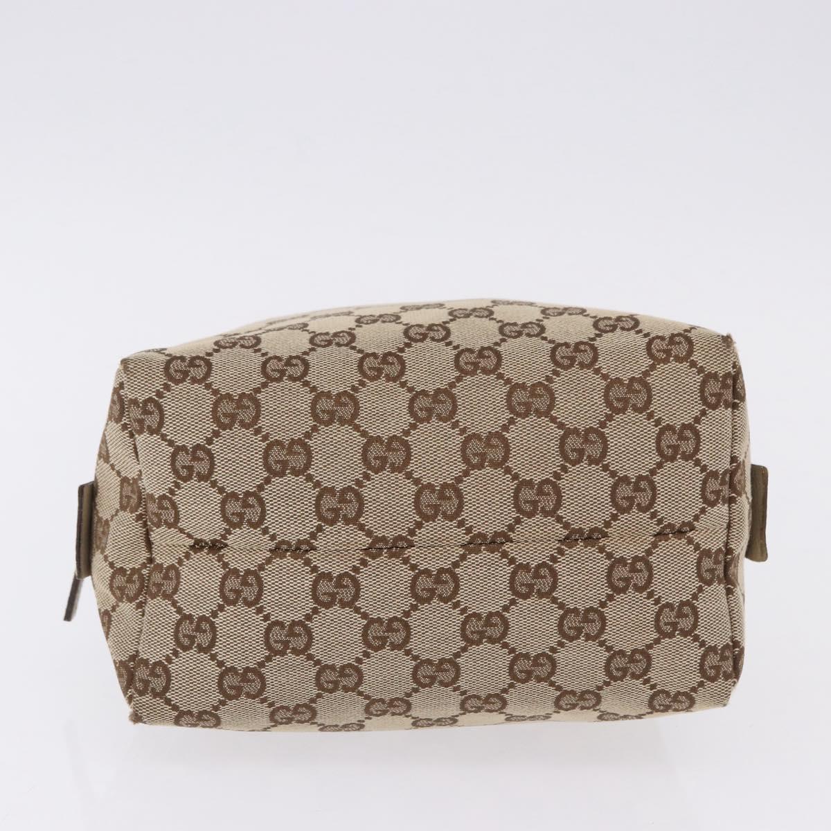 GUCCI GG Canvas Hand Bag Beige 124542 0416 Auth ka5270