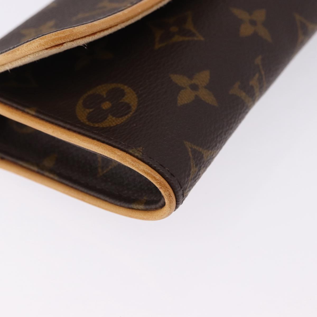 LOUIS VUITTON Monogram Pochette Twin PM Shoulder Bag M51854 LV Auth ka5272A