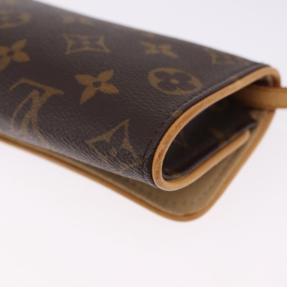 LOUIS VUITTON Monogram Pochette Twin PM Shoulder Bag M51854 LV Auth ka5272A