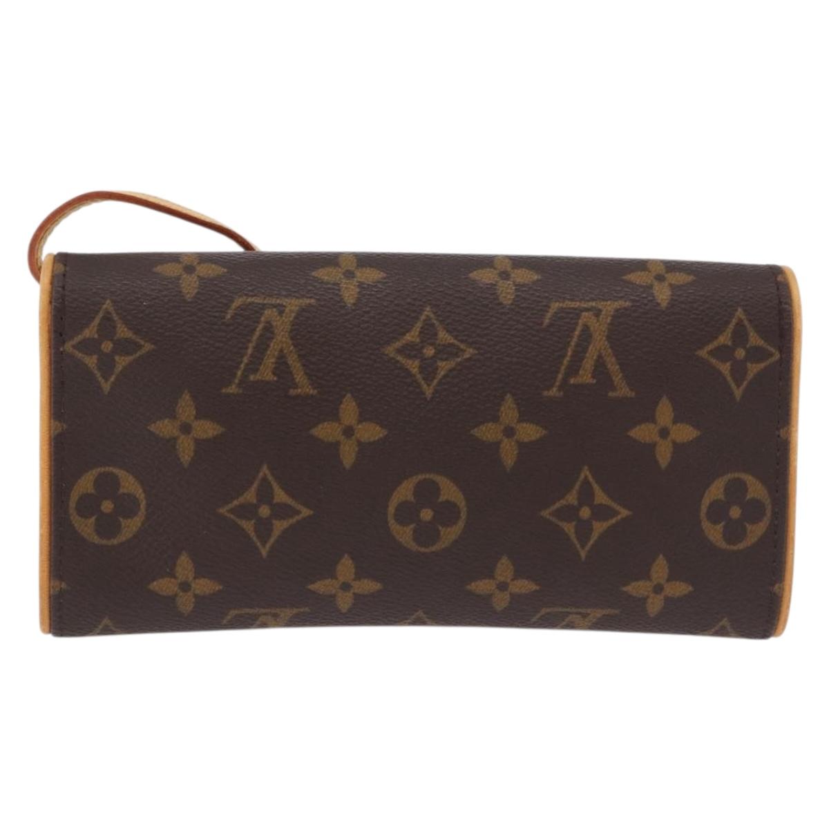 LOUIS VUITTON Monogram Pochette Twin PM Shoulder Bag M51854 LV Auth ka5272A
