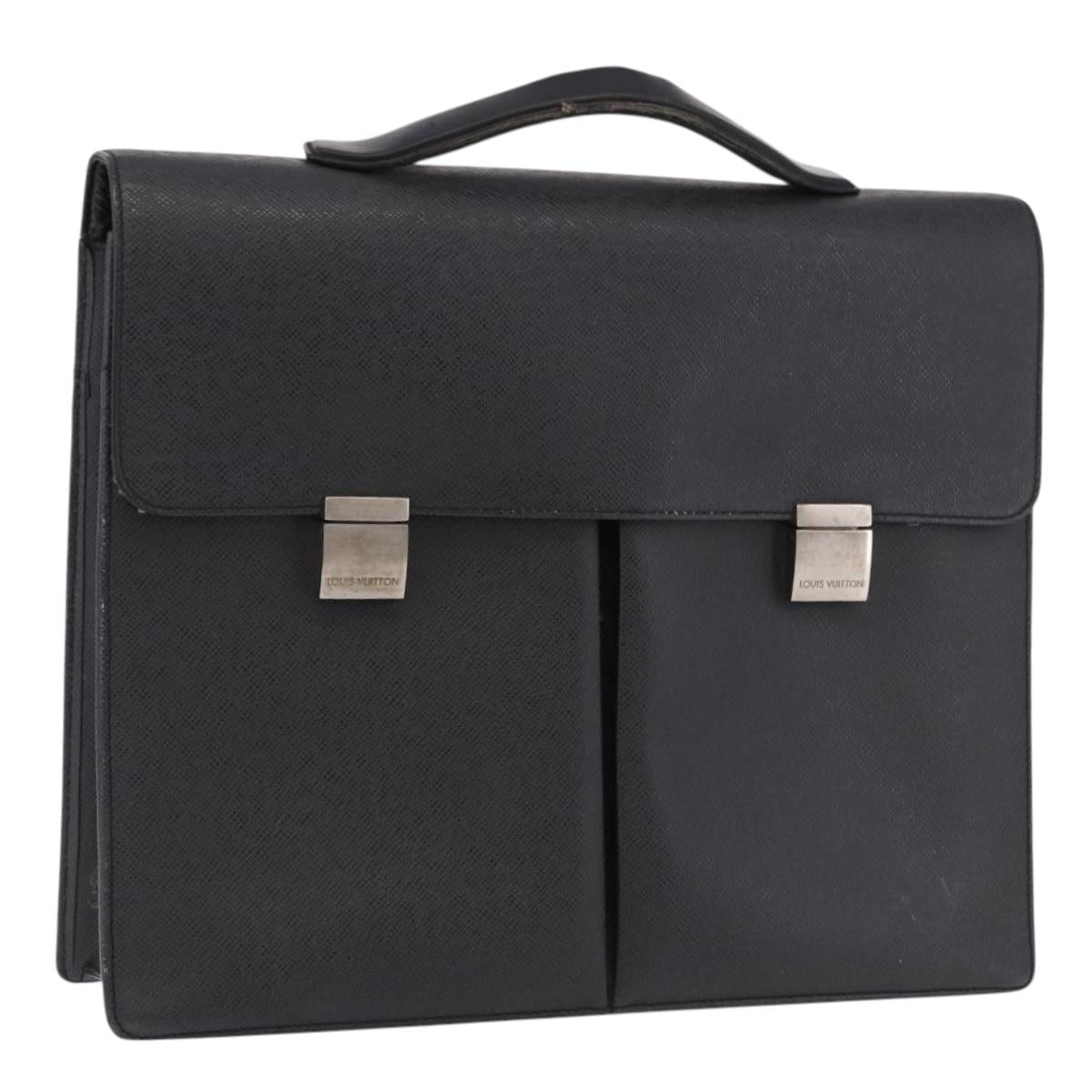 LOUIS VUITTON Taiga Serviette Kazan Business Bag Epicea M30804 LV Auth ka5277