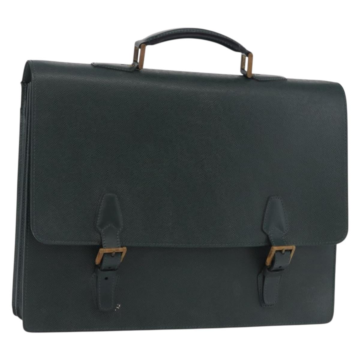 LOUIS VUITTON Taiga Tashkent Business Bag Epicea M30084 LV Auth ka5278