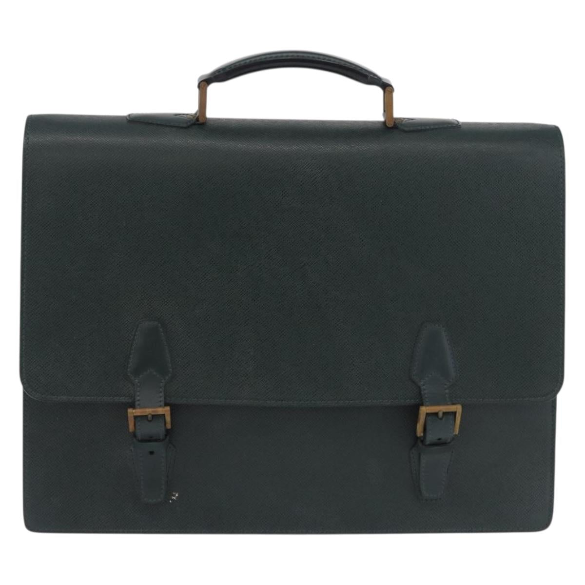 LOUIS VUITTON Taiga Tashkent Business Bag Epicea M30084 LV Auth ka5278