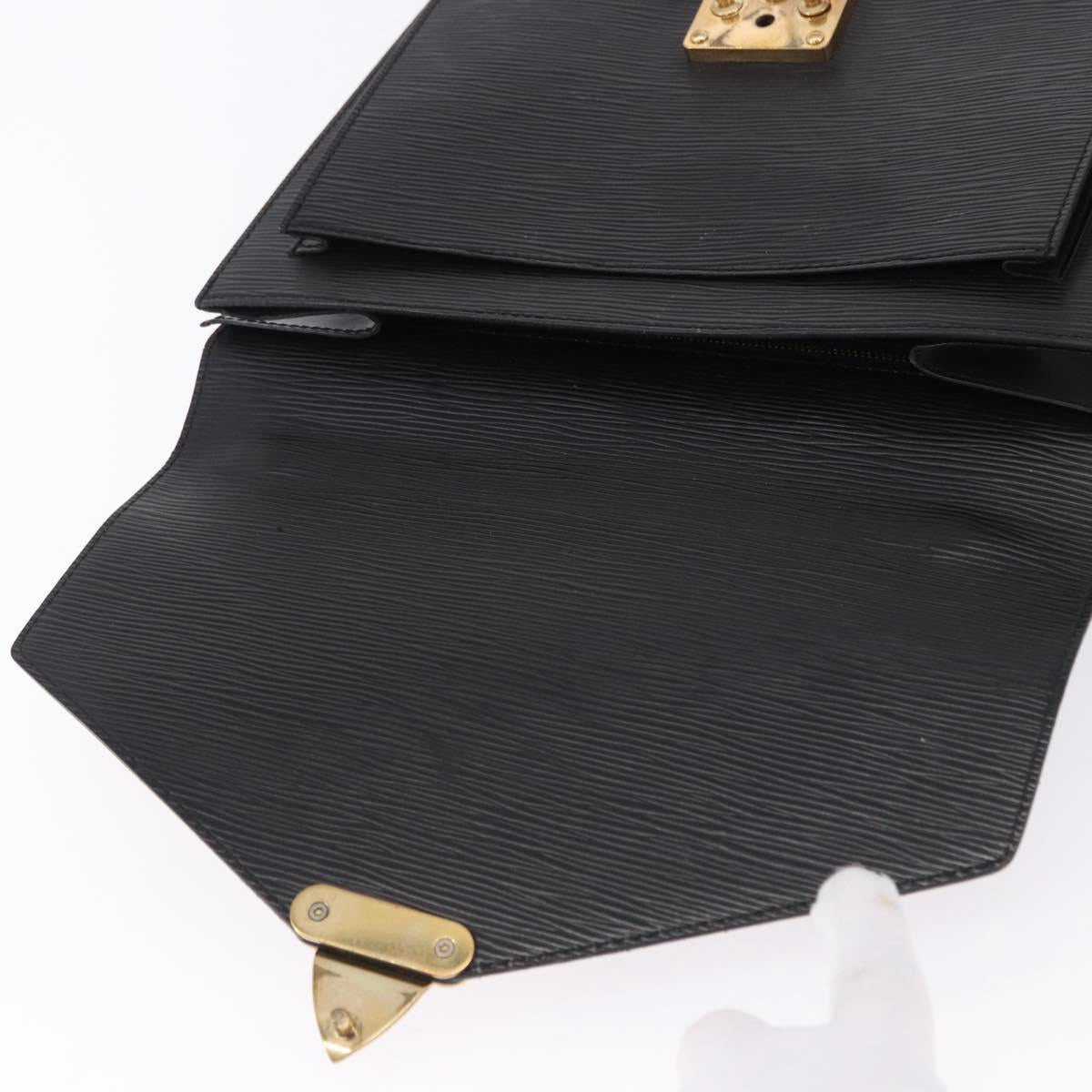 LOUIS VUITTON Epi Monceau 28 Hand Bag Black M52122 LV Auth ka5284