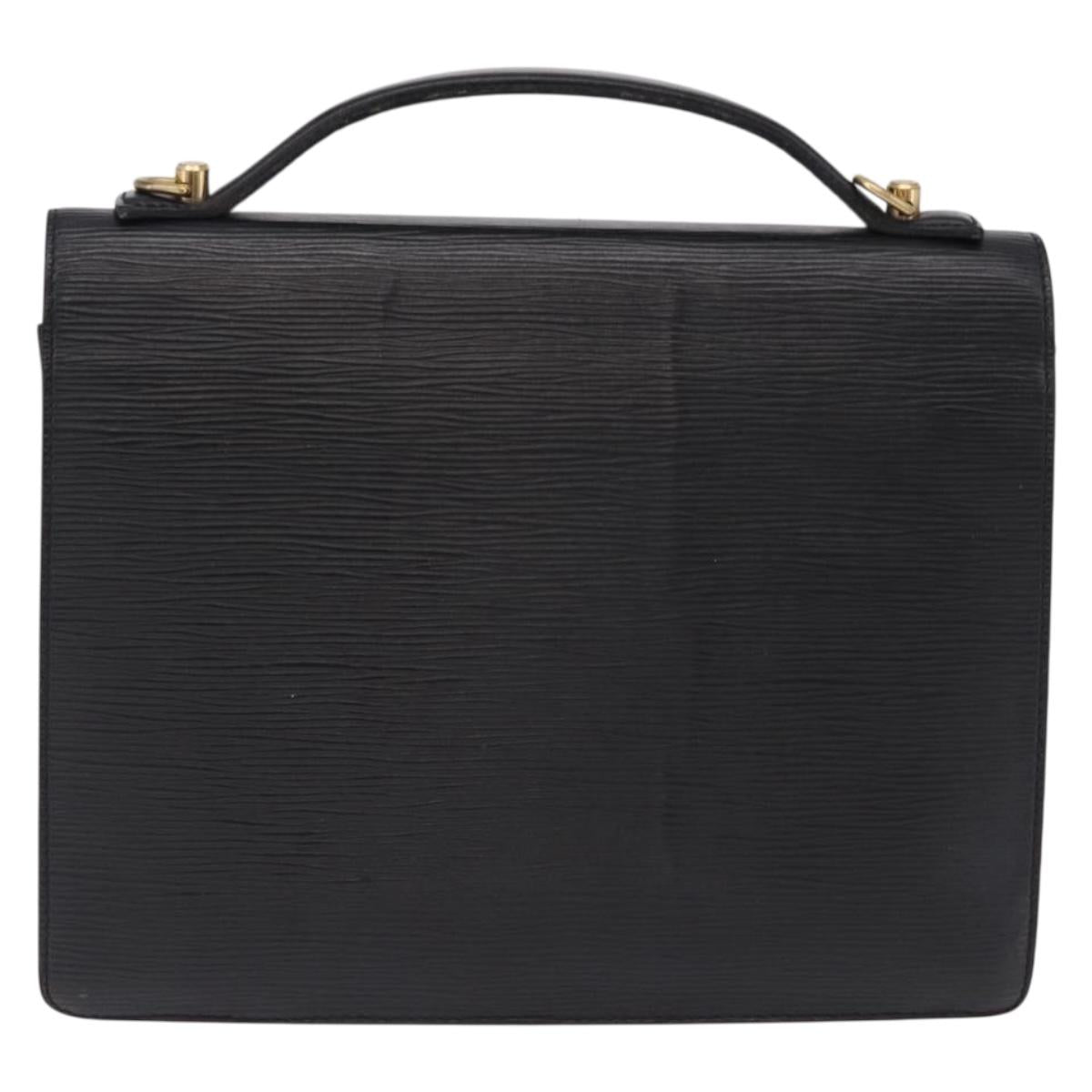 LOUIS VUITTON Epi Monceau 28 Hand Bag Black M52122 LV Auth ka5284