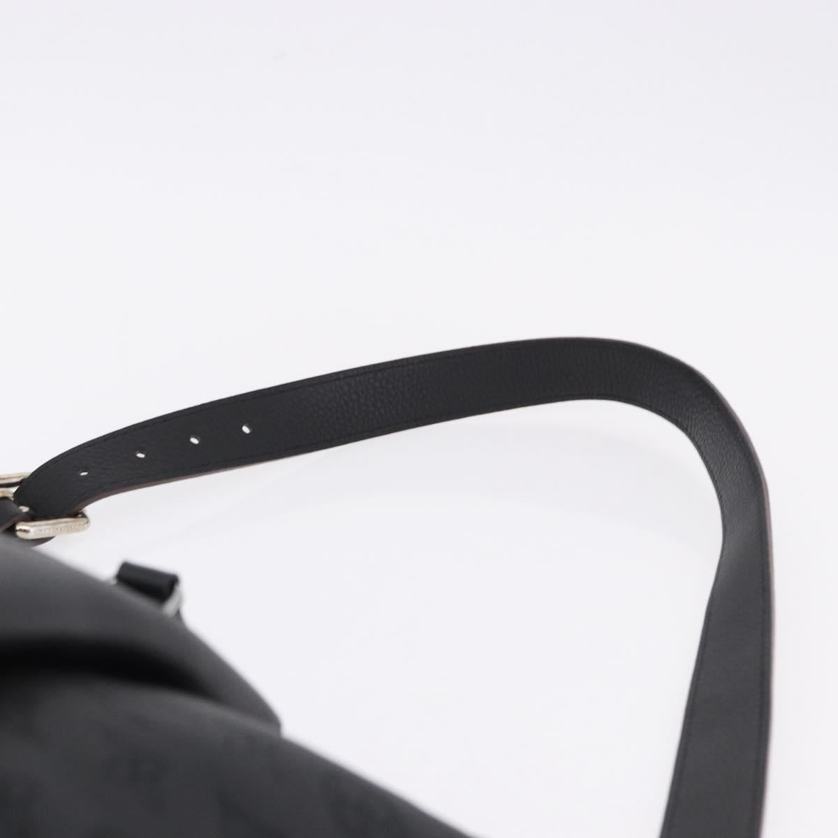 LOUIS VUITTON Mahina Omea Hand Bag Leather Black M55029 LV Auth ka5288V