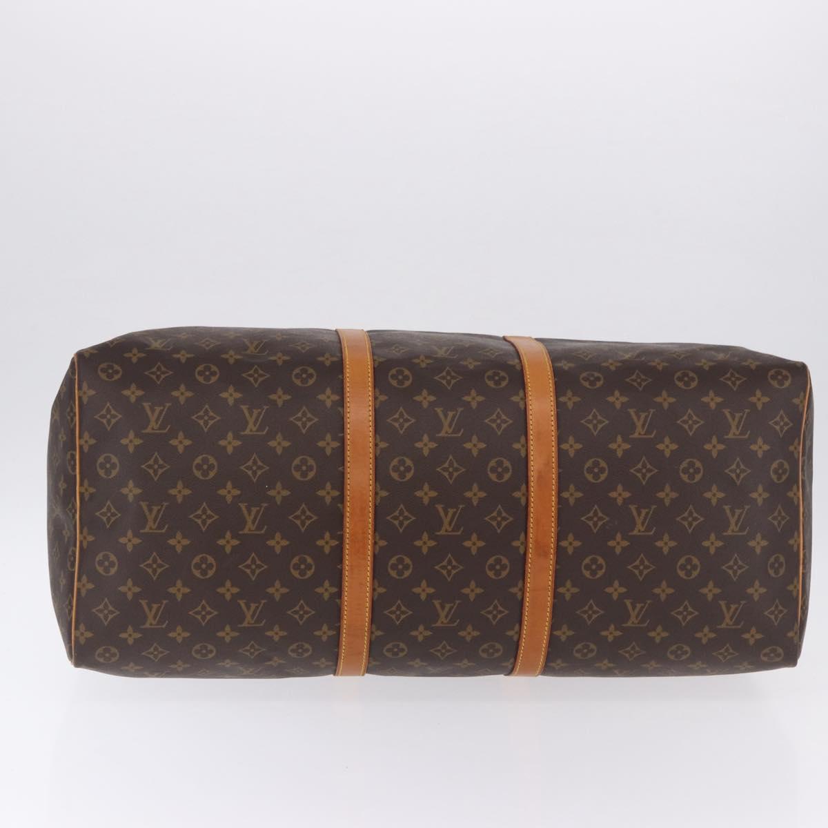 LOUIS VUITTON Monogram Keepall 60 Boston Bag M41422 LV Auth ka5298