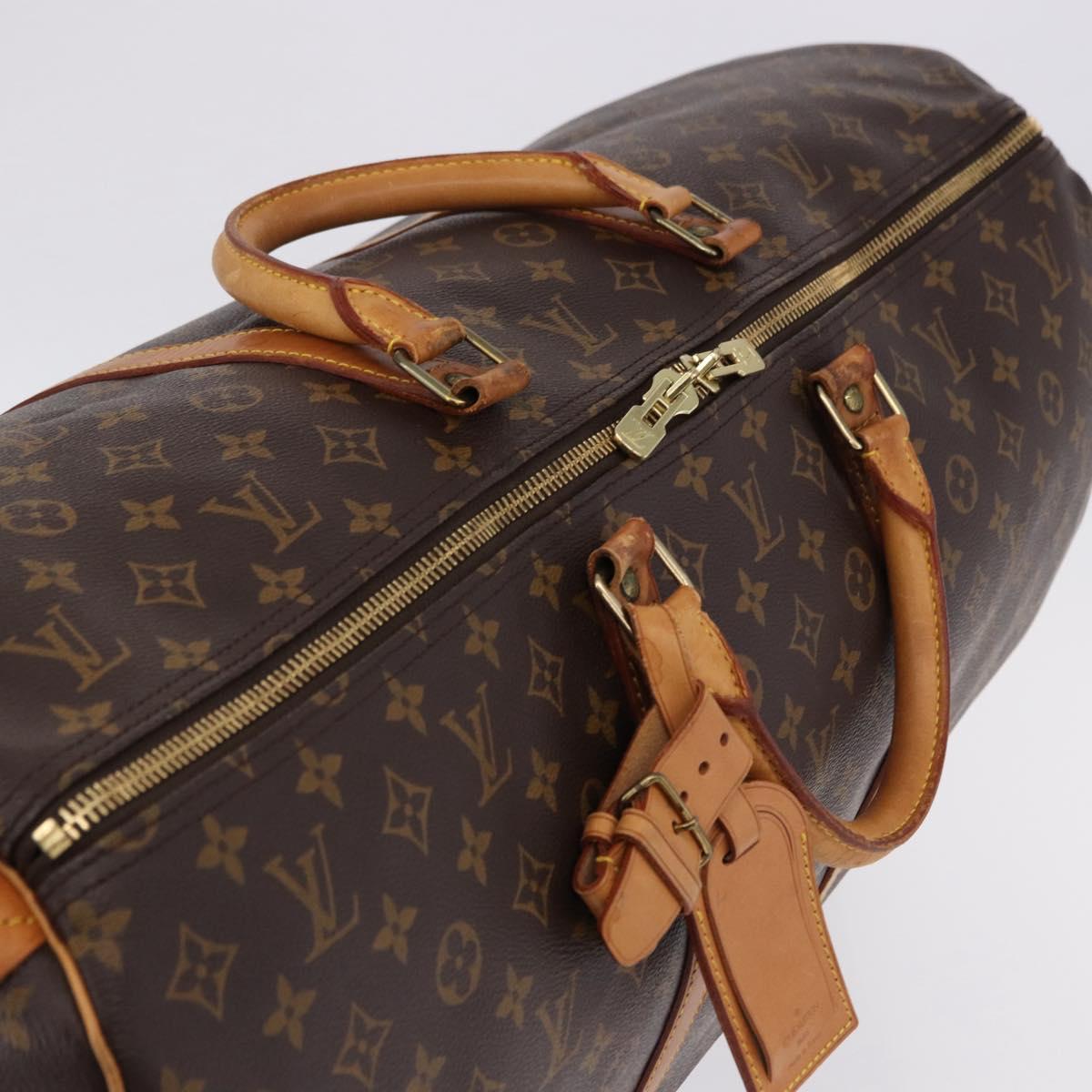 LOUIS VUITTON Monogram Keepall 60 Boston Bag M41422 LV Auth ka5298