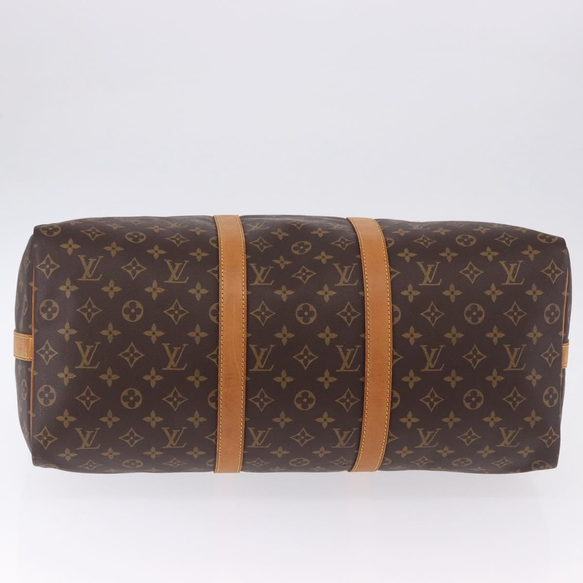 LOUIS VUITTON Monogram Keepall Bandouliere 50 Boston Bag M41416 LV Auth ka5300