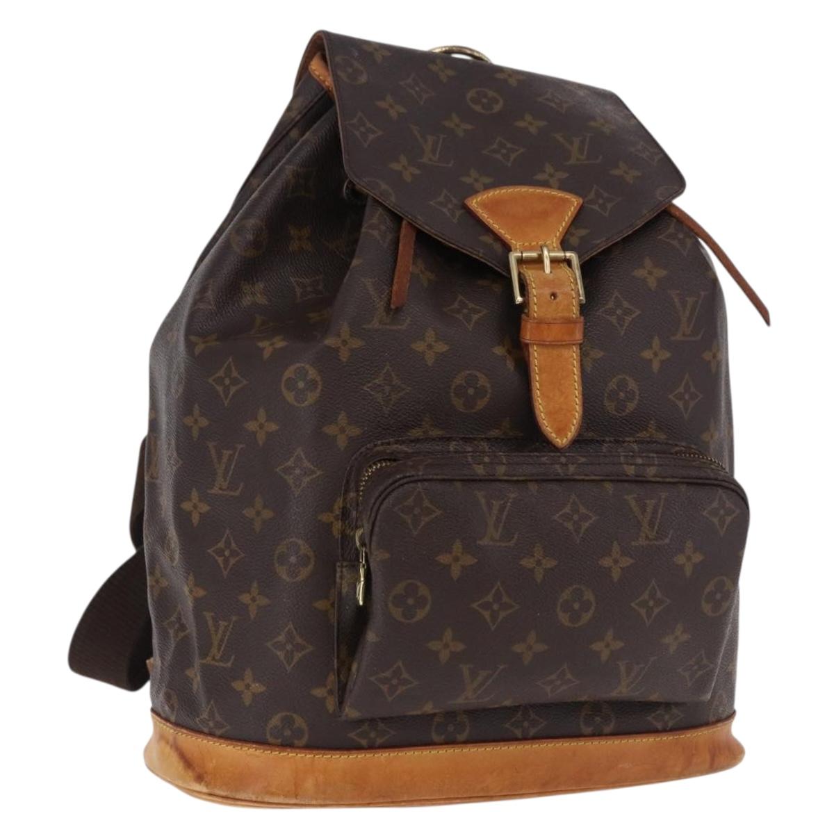 LOUIS VUITTON Monogram Montsouris GM Backpack M51135 LV Auth ka5301
