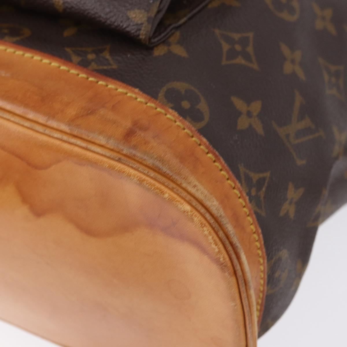 LOUIS VUITTON Monogram Montsouris GM Backpack M51135 LV Auth ka5301