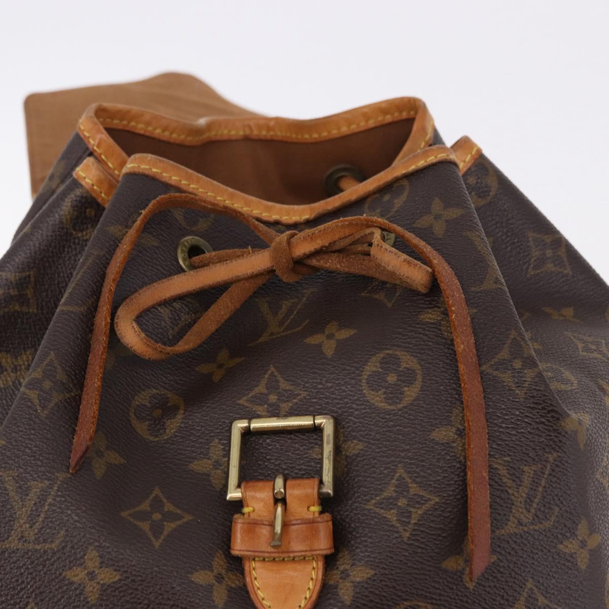 LOUIS VUITTON Monogram Montsouris GM Backpack M51135 LV Auth ka5301
