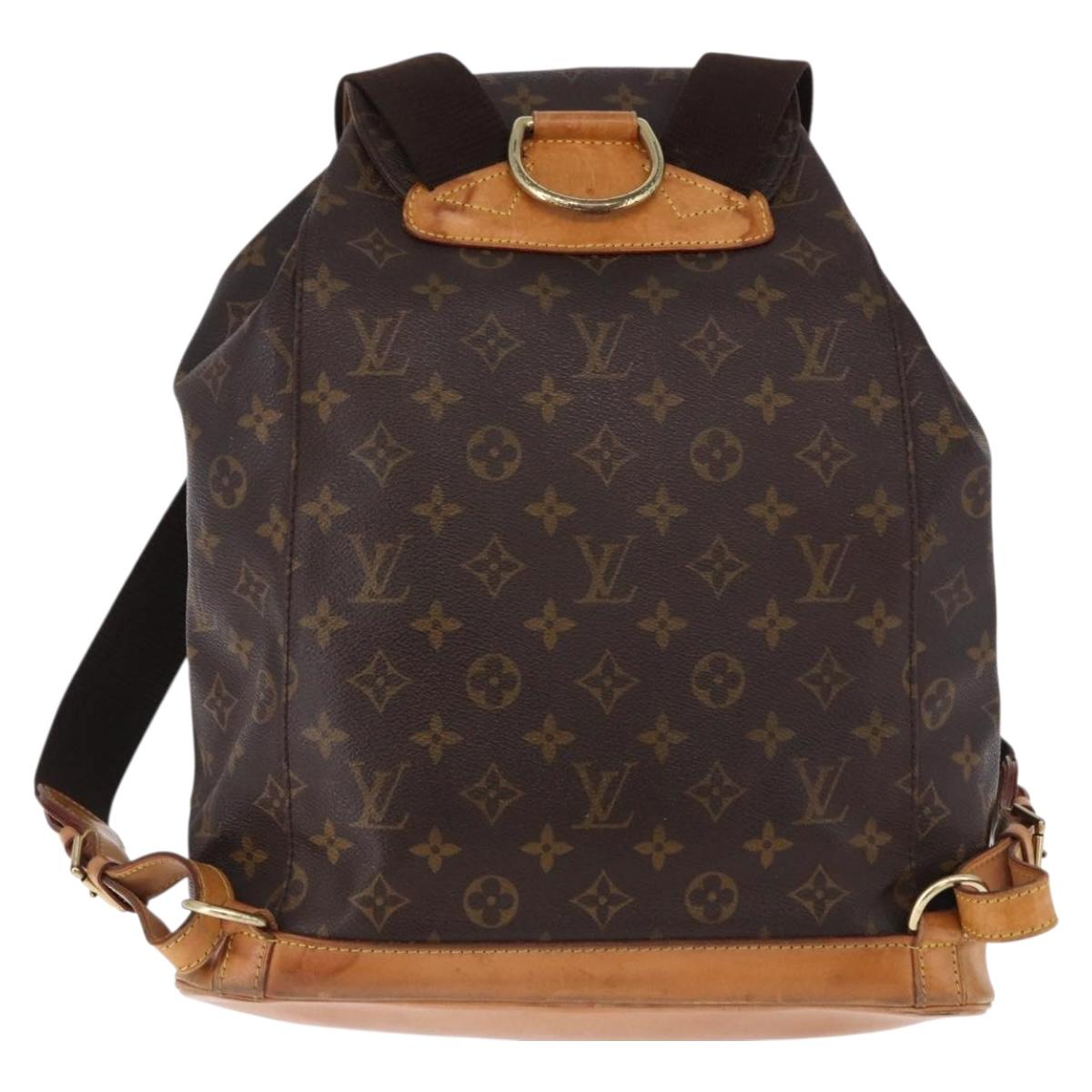 LOUIS VUITTON Monogram Montsouris GM Backpack M51135 LV Auth ka5301