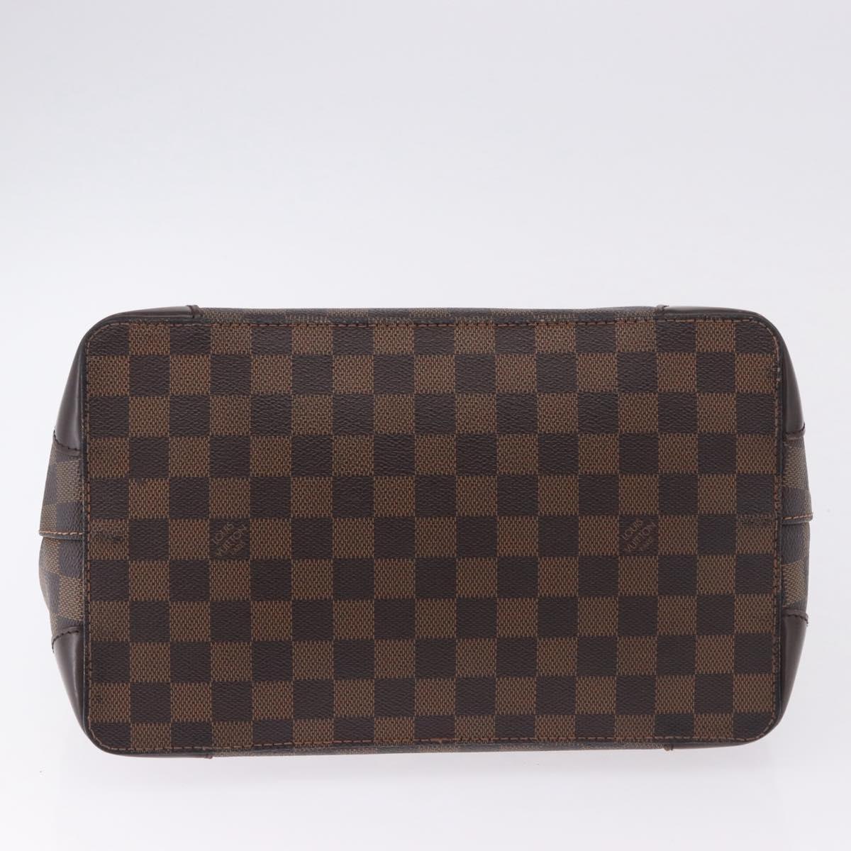 LOUIS VUITTON Damier Ebene Hampstead PM Tote Bag N51205 LV Auth ka5307