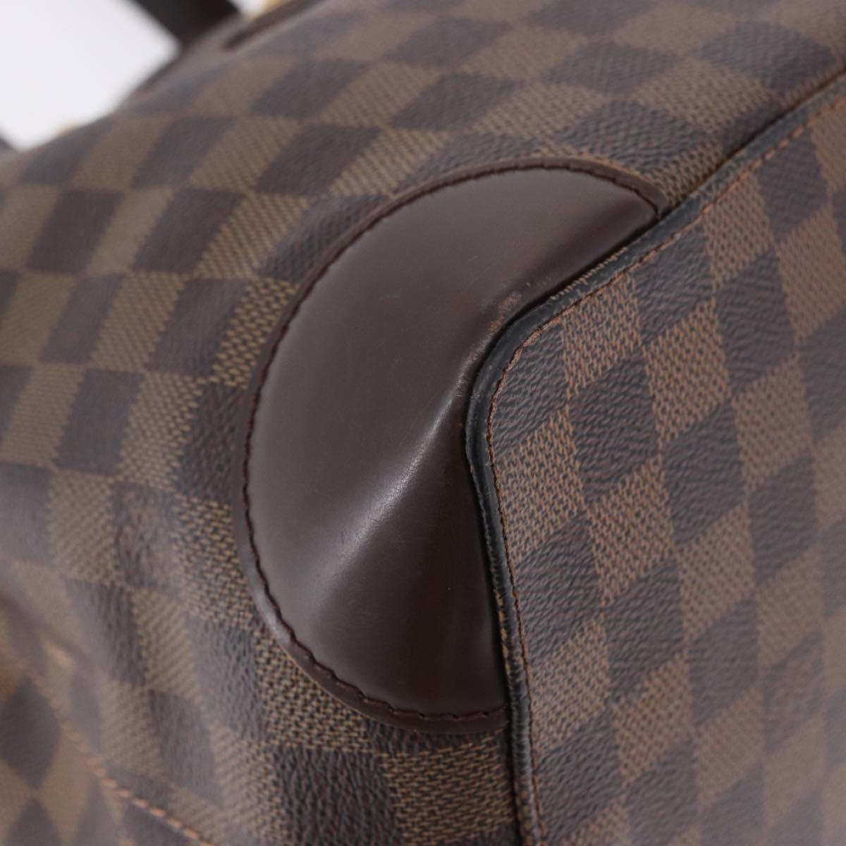 LOUIS VUITTON Damier Ebene Hampstead PM Tote Bag N51205 LV Auth ka5307